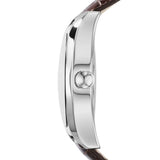 Emporio Armani Classic Beige Dial Brown Leather Strap Watch for Men - AR0645 Authentic Buy Shop Now