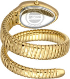 Just Cavalli Glam Evo 8 Silver Dial Gold Steel Strap Watch for Women - JC1L225M0035 Authentic Buy Shop Now