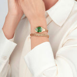 Just Cavalli Novara Green Dial Rose Gold Steel Strap Watch for Women - JC1L264M0045 Authentic Buy Shop Now