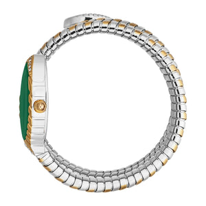 Just Cavalli Specchio Green Dial Two Tone Steel Strap Watch for Women - JC1L323M0055 Authentic Buy Shop Now