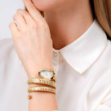 Just Cavalli Taglio White Dial Gold Steel Strap Watch for Women - JC1L226M0025 Authentic Buy Shop Now
