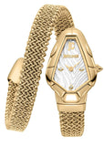 Just Cavalli Fiamma Silver Dial Gold Steel Strap Watch for Women - JC1L426M0025 Authentic Buy Shop Now
