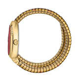 Just Cavalli Pelle Solo Snake Red Dial Three Tone Steel Strap Watch for Women - JC1L251M0045 Authentic Buy Shop Now