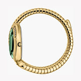 Just Cavalli Serpente Metallica Green Dial Gold Steel Strap Watch for Women - JC1L223M0035 Authentic Buy Shop Now