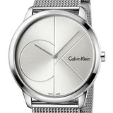 Calvin Klein Minimal Silver Dial Silver Mesh Bracelet Watch for Women - K3M2212Z Authentic Buy Shop Now