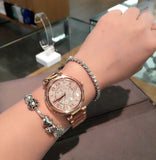 Michael Kors Skylar Rose Gold Dial Rose Gold Steel Strap Watch for Women - MK5868 Authentic Buy Shop Now