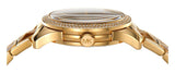 Michael Kors Runway Three Hand Brown Dial Two Tone Steel Strap Watch For Women - MK7389 Authentic Buy Shop Now