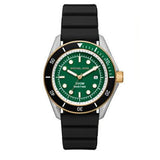 Michael Kors Maritime Analog Green Dial Black Silicone Strap Watch for Men - MK9158 Authentic Buy Shop Now