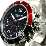 Coach Kent Black Dial Silver Steel Strap Watch for Men - 14602556 Authentic Buy Shop Now