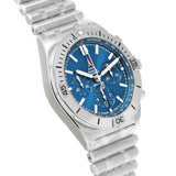 Breitling Chronomat B01 42 Frecce Tricolori Blue Dial Silver Steel Strap Watch for Men - AB01344A1C1A1 Authentic Buy Shop Now