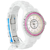 Chanel J12 Quartz Diamonds Mother of Pearl White Dial White Steel Strap Watch for Women - J12 H3243 Authentic Buy Shop Now