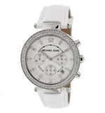 Michael Kors Parker White Dial White Leather Strap Watch for Women - MK2277 Authentic Buy Shop Now