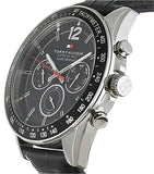 Tommy Hilfiger Luke Quartz Black Dial Black Leather Strap Watch for Men - 1791117 Authentic Buy Shop Now
