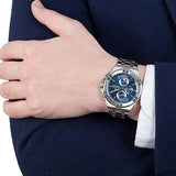 Maurice Lacroix Aikon Chronograph Blue Dial Silver Steel Strap Watch for Men - AI1018-SS002-430-1 Authentic Buy Shop Now