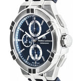 Maurice Lacroix Aikon Chronograph Blue Dial Blue Leather Strap Watch for Men - AI1018-SS001-430-1 Authentic Buy Shop Now