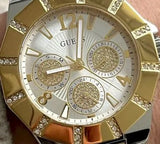 Guess Sunray Multifunction Silver Dial Two Tone Steel Strap Watch for Women - GW0616L2 Authentic Buy Shop Now