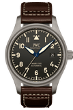 IWC Pilot's Watch Mark XVIII 40mm Black Dial Brown Leather Strap Watch for Men - IW327006 Authentic Buy Shop Now