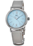 IWC Portofino Automatic Blue Dial Blue Leather Strap Watch for Women - IW357416 Authentic Buy Shop Now
