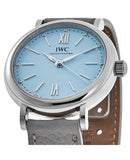 IWC Portofino Automatic Blue Dial Blue Leather Strap Watch for Women - IW357416 Authentic Buy Shop Now