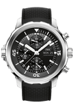 IWC Aquatimer Chronograph Black Dial Black Leather Strap Watch for Men - IW376803 Authentic Buy Shop Now