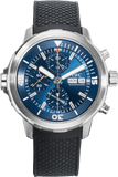 IWC Aquatimer Automatic Chronograph 44mm Blue Dial Black Rubber Strap Watch for Men - IW376805 Authentic Buy Shop Now