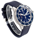 IWC Aquatimer Chronograph Blue Dial Blue Rubber Strap Watch for Men - IW376711 Authentic Buy Shop Now