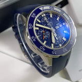 IWC Aquatimer Chronograph Blue Dial Blue Rubber Strap Watch for Men - IW376711 Authentic Buy Shop Now
