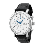 IWC Portofino Chronograph White Dial Black Leather Strap Watch for Men - IW391024 Authentic Buy Shop Now