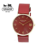 Coach Perry Red Dial Red Leather Strap Watch for Women - 14503867 Authentic Buy Shop Now
