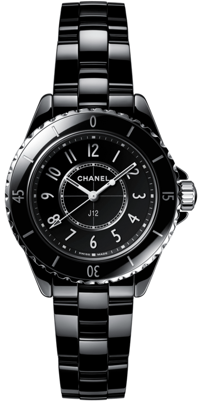 Chanel J12 Quartz Black Dial Black Steel Strap Watch for Women - J12 H5695 Authentic Buy Shop Now