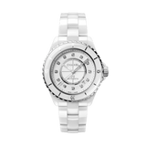 Chanel J12 Quartz Diamonds White Dial White Steel Strap Watch for Women - J12 H5703 Authentic Buy Shop Now