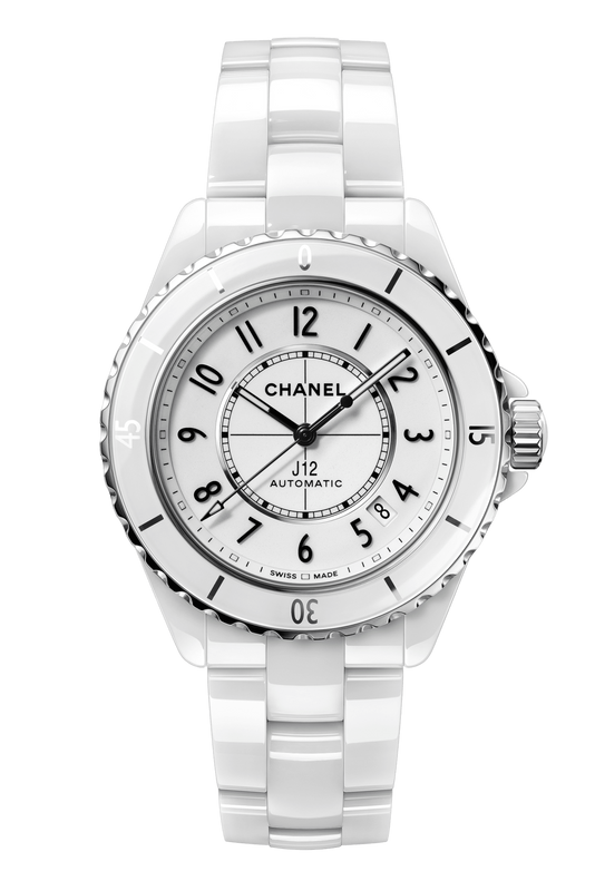 Chanel J12 Quartz White Dial White Steel Strap Watch for Women - J12 H5698 Authentic Buy Shop Now