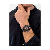 Tommy Hilfiger Spencer Skeleton Black Dial Black Mesh Bracelet Watch for Men - 1791644 Authentic Buy Shop Now