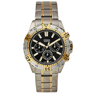 Fossil Garrett Analog Black Dial Two Tone Steel Strap Watch for Men - FS5771 Authentic Buy Shop Now