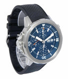 IWC Aquatimer Automatic Chronograph 44mm Blue Dial Black Rubber Strap Watch for Men - IW376805 Authentic Buy Shop Now