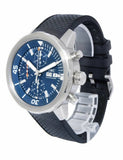 IWC Aquatimer Automatic Chronograph 44mm Blue Dial Black Rubber Strap Watch for Men - IW376805 Authentic Buy Shop Now