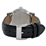 Burberry The City Silver Dial Black Leather Strap Watch for Women - BU9106 Authentic Buy Shop Now