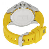 Tommy Hilfiger Sports Multifunction Black Dial Yellow Rubber Strap Watch for Men - 1791144 Authentic Buy Shop Now