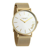 Coach Perry White Dial Gold Mesh Bracelet Watch for Women - 14503125 Authentic Buy Shop Now