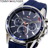 Tommy Hilfiger Mason Blue Dial Blue Rubber Strap Watch for Men - 1791791 Authentic Buy Shop Now