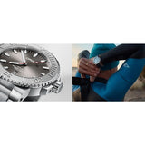 Oris Aquis Date Relief Grey Dial Silver Steel Strap Watch for Men - 0173377304153-0782405PEB Authentic Buy Shop Now