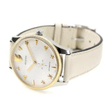 Gucci G Timeless Automatic Silver Dial Beige Leather Strap Watch For Men - YA126348 Authentic Buy Shop Now