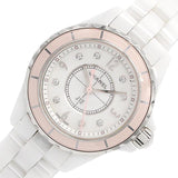 Chanel J12 Quartz Diamonds Ceramic White Dial White Steel Strap Watch for Women - J12 H4466 Authentic Buy Shop Now