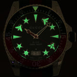 Gucci Dive Quartz Green Dial Two Tone NATO Strap Watch For Men - YA136339 Authentic Buy Shop Now