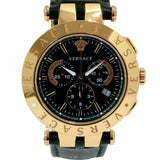 Versace V-Race Quartz Black Dial Black Leather Strap Watch For Men - VEBV00119 Authentic Buy Shop Now