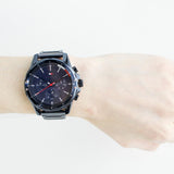 Tommy Hilfiger Mason Blue Dial Blue Steel Strap Watch for Men - 1791789 Authentic Buy Shop Now