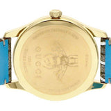 Gucci G Timeless Disney Donald Duck Brown Dial Brown Leather Strap Watch For Women - YA1264167 Authentic Buy Shop Now