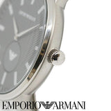 Emporio Armani Renato Quartz Black Dial Silver Steel Strap Watch For Men - AR11118 Authentic Buy Shop Now