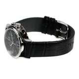 Calvin Klein Skirt Chronograph Black Dial Black Leather Strap Watch for Men - K2U291C1 Authentic Buy Shop Now