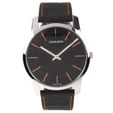 Calvin Klein City Black Dial Black Leather Strap Watch for Men - K2G211C1 Authentic Buy Shop Now